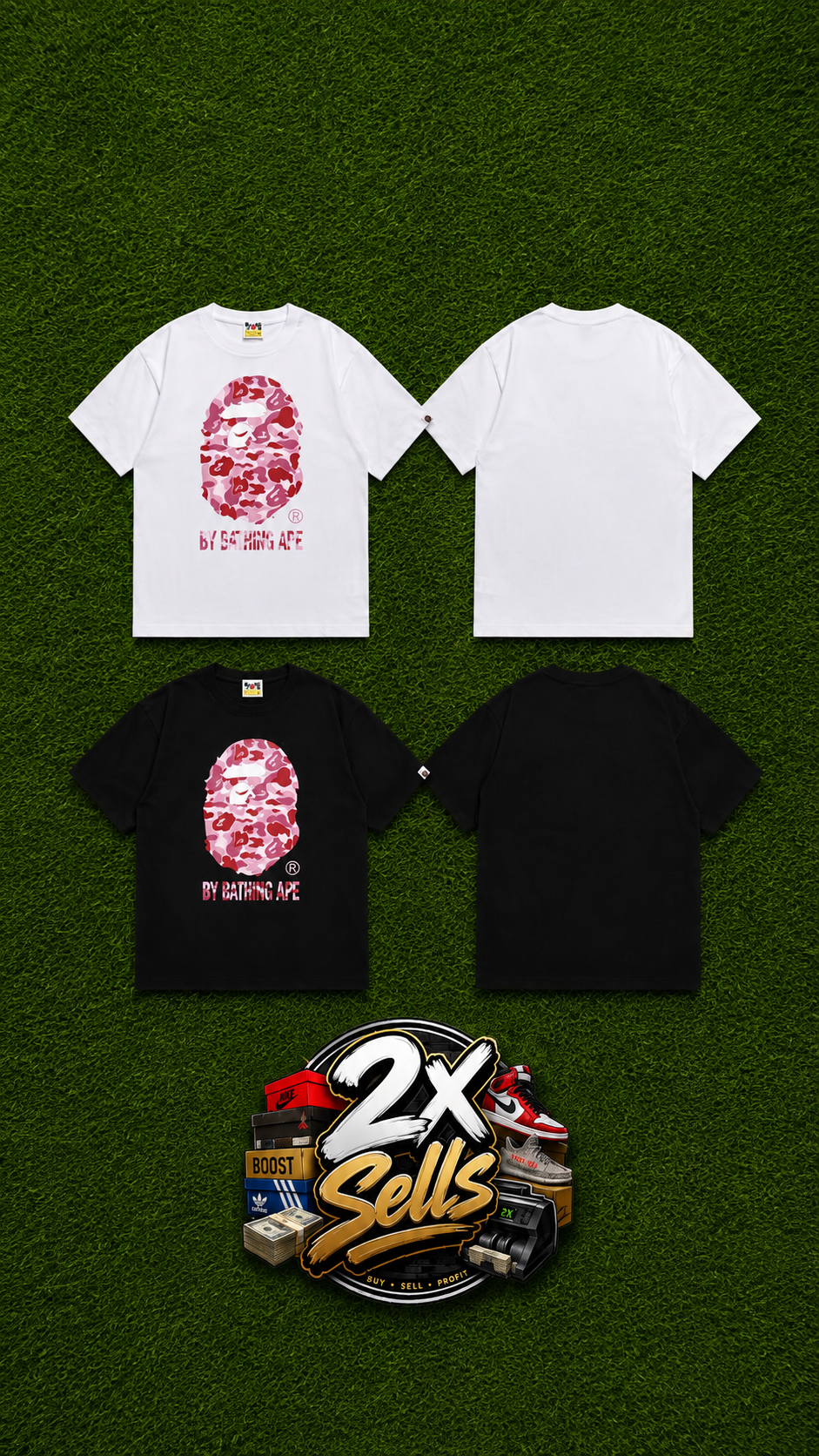 Pink Camo Ape Head